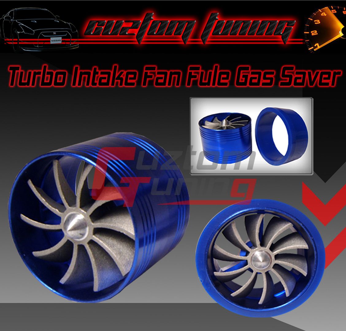 BLUE AIR INTAKE TORNADO FAN FUEL SAVER SUZUKI GAS SAVER +HP