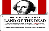 Fun Event: Shakespeare Zombie Play